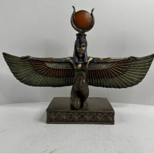 Bronze Vintage Egyptian Goddess Sculpture